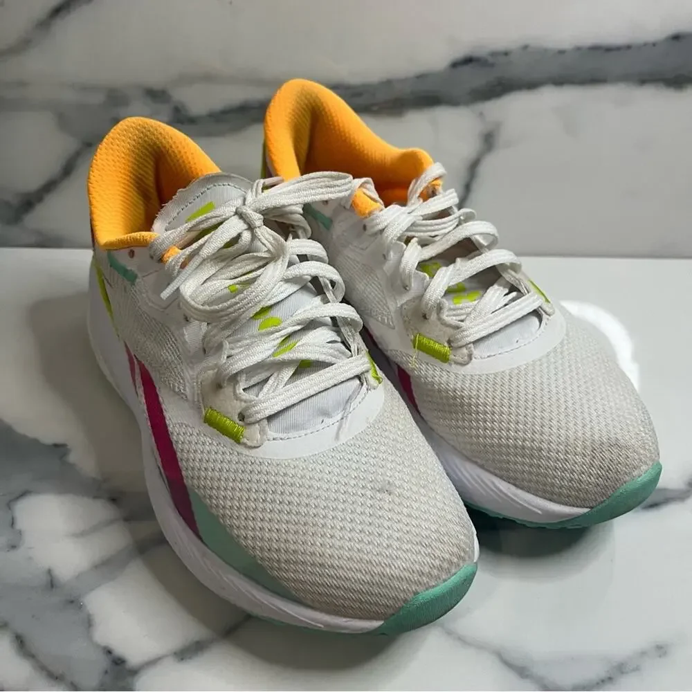 Reebok Women's White Mint Acid Yellow Floatride Energy Daily Shoes Sz 6 Athlete